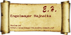 Engelmayer Hajnalka névjegykártya